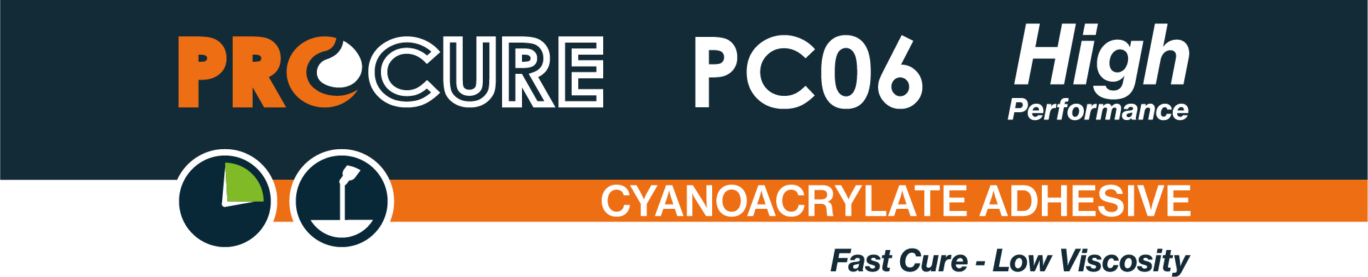 Procure PC06 High Performance Cyanoacrylate Adhesive Banner Image.