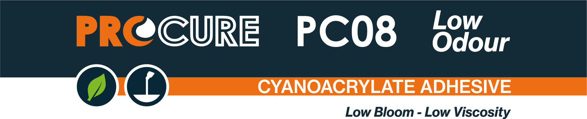Procure PC08 Cyanoacrylate Adhesive Banner Image.