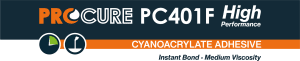 Procure PC401F High Performance Cyanoacrylate Adhesive Banner image.