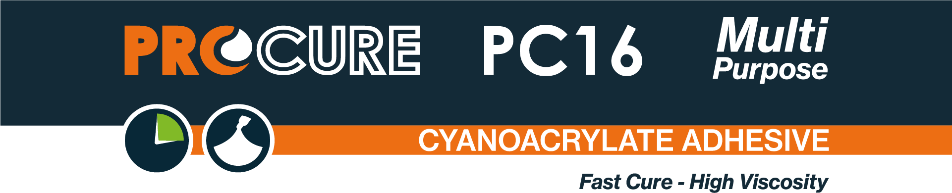 Procure PC16 Cyanoacrylate Adhesive.