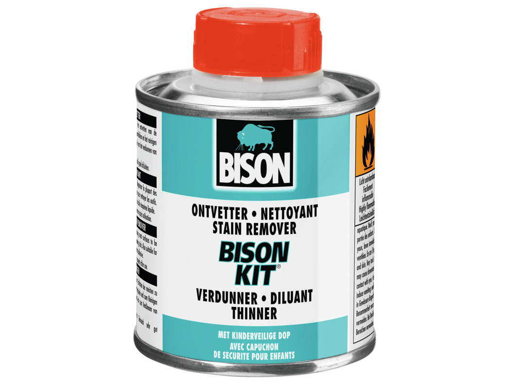 Bison Kit Cleaner 250ml Tin. (Degreaser and Thinner).