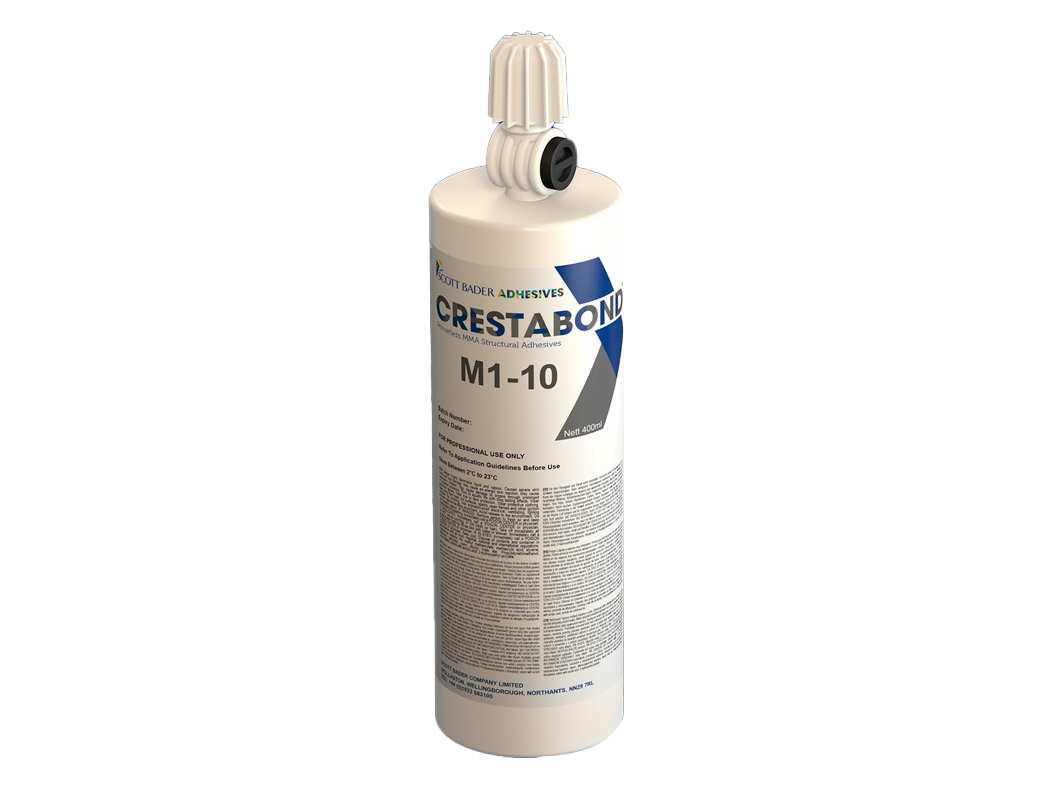 Crestabond M1-10 400ml from Scott Bader's leading range of primerless MMA structural adhesives.